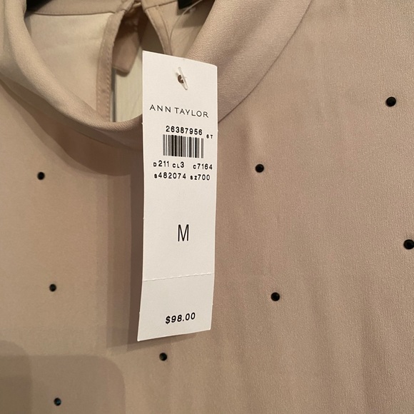 Ann Taylor polka dot top size M NWT - Picture 4 of 7